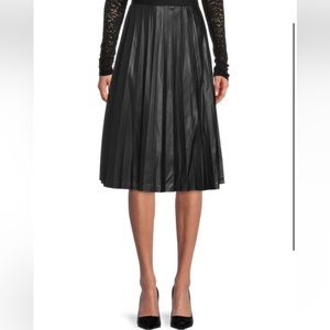 Black Pleated Midi Skirt - Classic Women’s Skirt